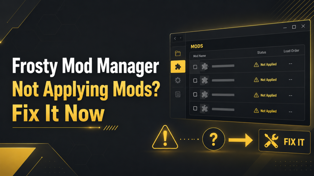 Fix Frosty Mod Manager Not Applying Mods Fast