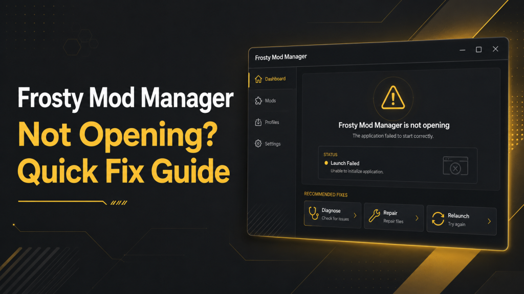 Frosty Mod Manager Not Opening