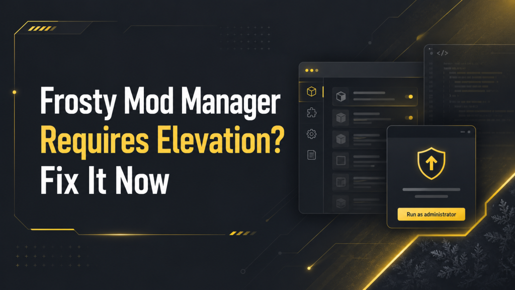 Frosty Mod Manager Requires Elevation